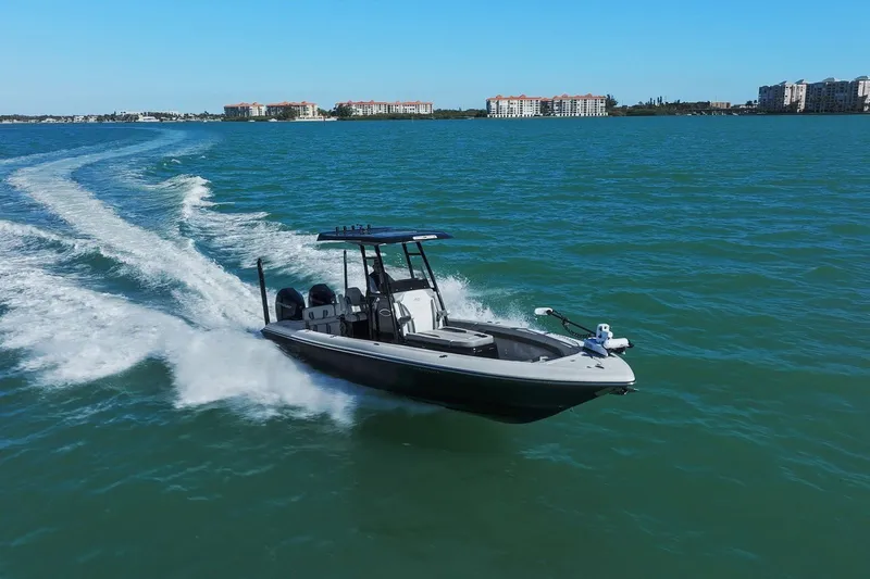  Yacht Photos Pics ShearWater 270 SS Carolina Open 2022 on the water.