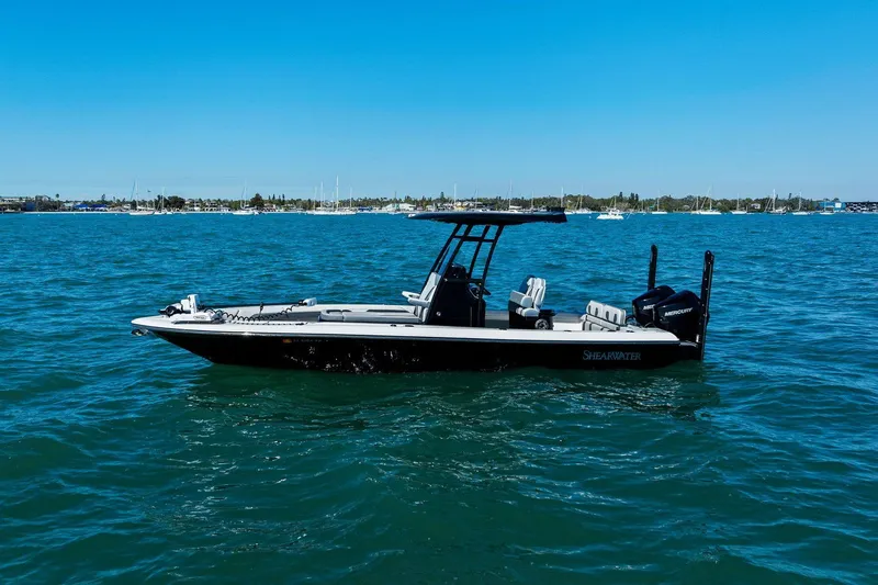  Yacht Photos Pics 2022 ShearWater 270 SS Carolina Open on the water.