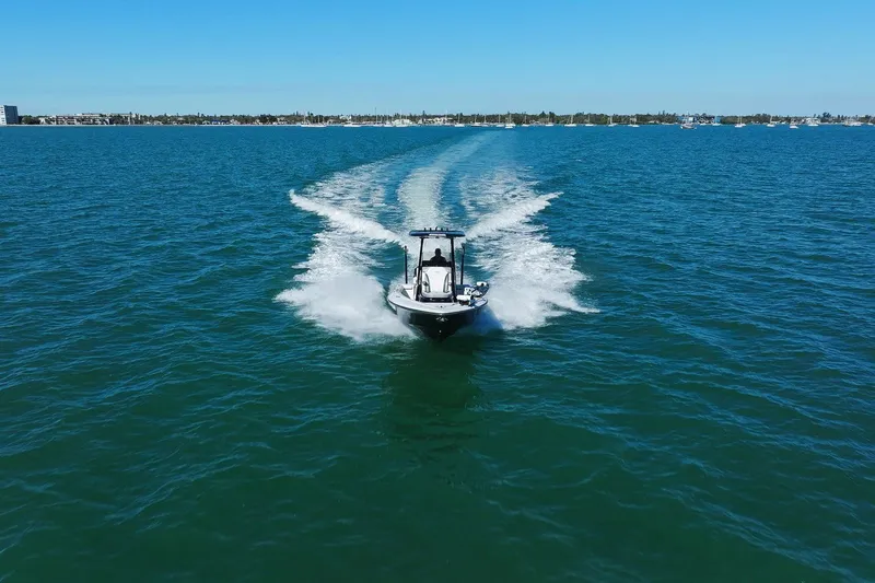  Yacht Photos Pics ShearWater 270 SS Carolina Open 2022 on open sea.