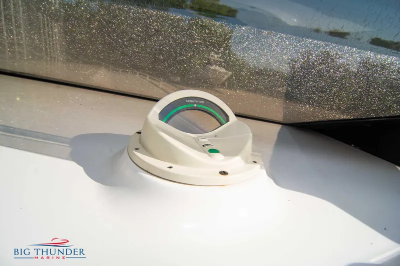  Yacht Photos Pics Close-up of a 2005 Fountain 42 Executioner boat compass.