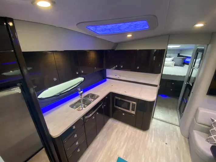  Yacht Photos Pics Interior of 2018 Formula 45 Yacht featuring modern kitchen.