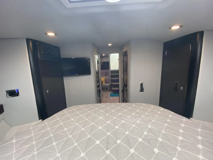  Yacht Photos Pics Interior of a 2018 Formula 45 Yacht with modern design.