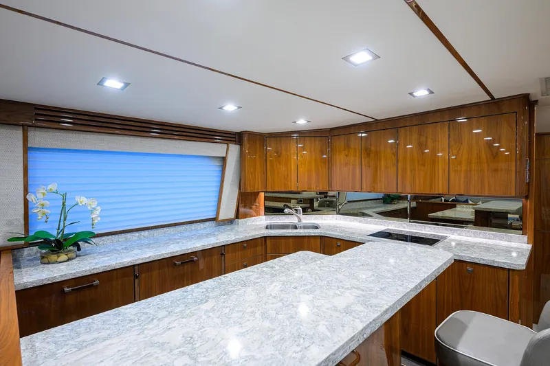 Bacchus Yacht Photos Pics Viking 72 Bacchus - Interior Galley