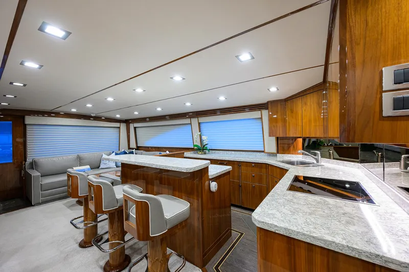Bacchus Yacht Photos Pics Viking 72 Bacchus - Interior Galley