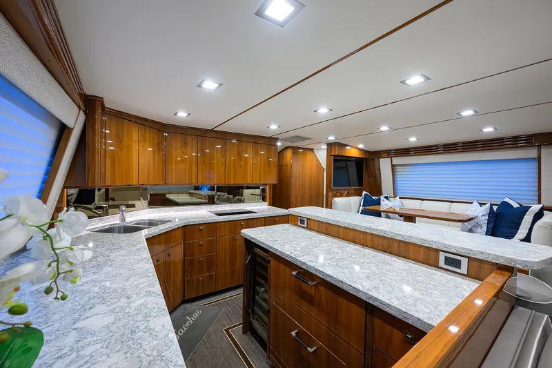 Bacchus Yacht Photos Pics Viking 72 Bacchus - Interior Galley