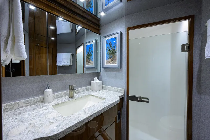 Bacchus Yacht Photos Pics Viking 72 Bacchus - Interior Master Head