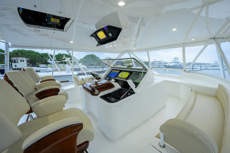 Bacchus Yacht Photos Pics Viking 72 Bacchus - Exterior Flybridge