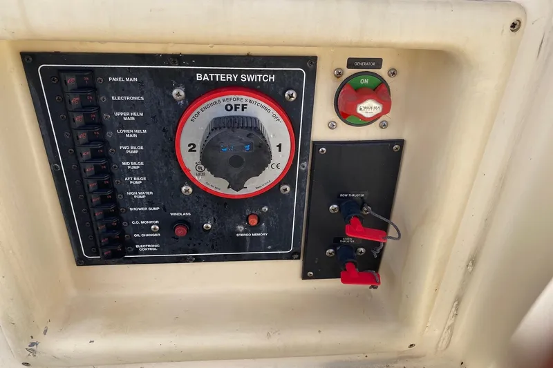 Hellion Yacht Photos Pics Engine room electric panel