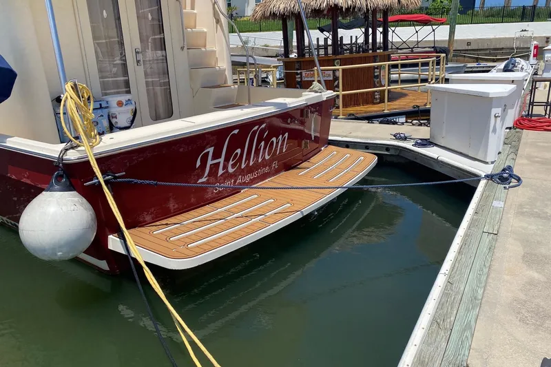 Hellion Yacht Photos Pics Hellion stern and swim platform