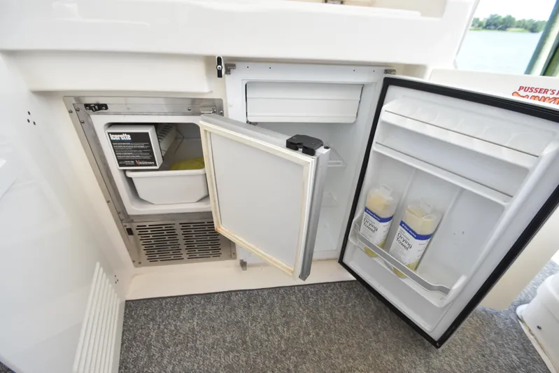 Current Situation Yacht Photos Pics Open fridge and ice maker on 2001 Tiara Yachts 52 Sport Yacht.