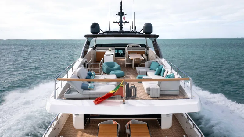 Honey Pot Yacht Photos Pics Luxurious 2019 Sanlorenzo SL 106 yacht cruising on open water.