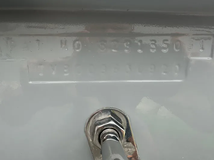 Fly Girl Yacht Photos Pics Hull identification number on a 2020 Invincible 39 Open Fisherman boat.