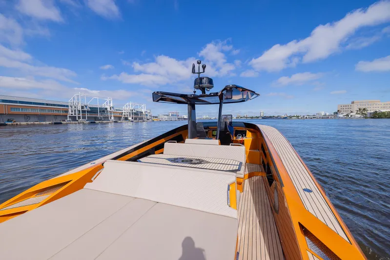  Yacht Photos Pics 2022 SAY Carbon Yachts 42 Open on calm waters, showcasing sleek design and modern features.