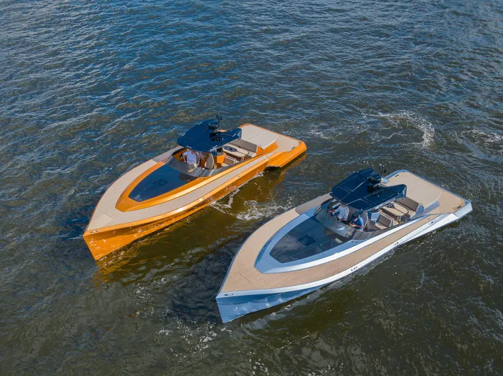  Yacht Photos Pics Two 2022 SAY Carbon Yachts 42 Open cruising on water.