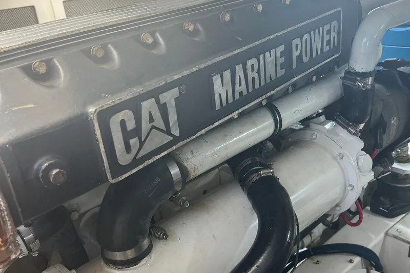  Yacht Photos Pics CAT Marine Power engine in a 2005 Cabo 40 Flybridge boat.