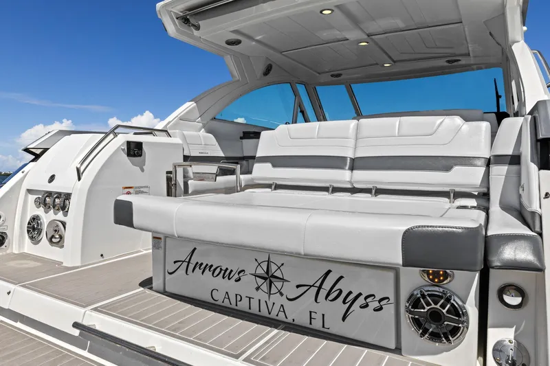  Yacht Photos Pics 2023 Formula 380 Super Sport Crossover OB luxury boat with spacious seating, Captiva, FL.