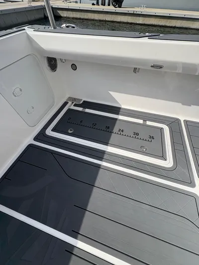 Hull 106 Yacht Photos Pics 2025 Hammer Yachts HammerCat 30 deck with integrated measurement scale.