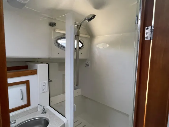 Allure Yacht Photos Pics Stall shower