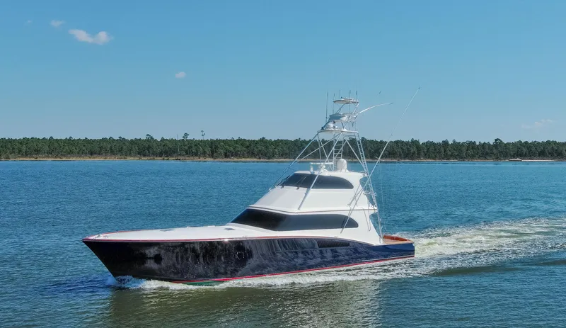 Badonkadonk Yacht Photos Pics 2005 76 Whiticar Enclosed Bridge Badonkadonk Exterior Profile