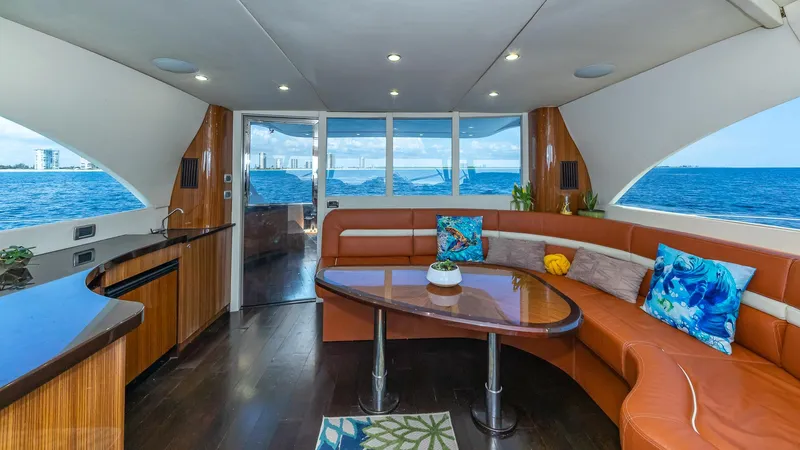  Yacht Photos Pics Luxurious interior of 2010 Custom 650 Catamaran with ocean view and modern furnishings.
