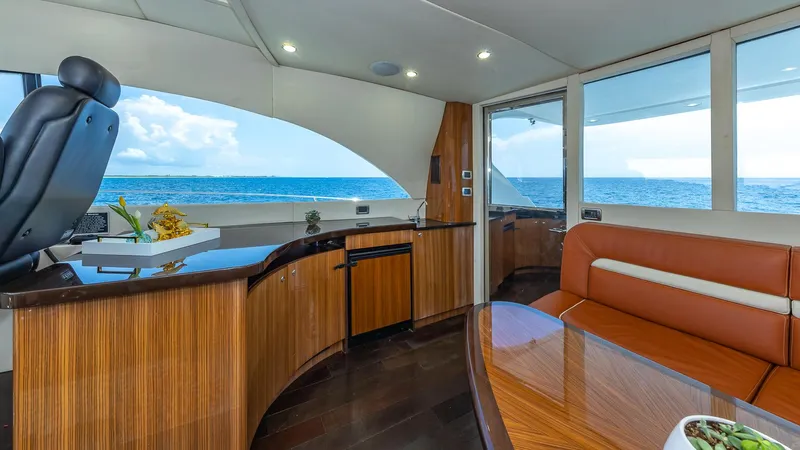  Yacht Photos Pics Luxurious interior of 2010 Custom 650 Catamaran with ocean view and modern furnishings.