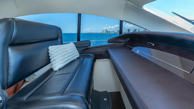  Yacht Photos Pics Luxurious interior of 2010 Custom 650 Catamaran with ocean view and leather seating.