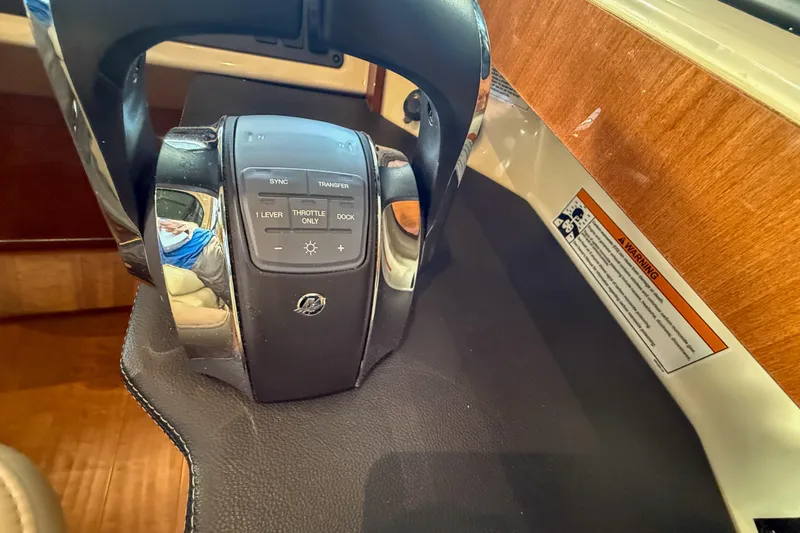  Yacht Photos Pics Control panel of a 2016 Sea Ray Sundancer 510 yacht, featuring various operational buttons.