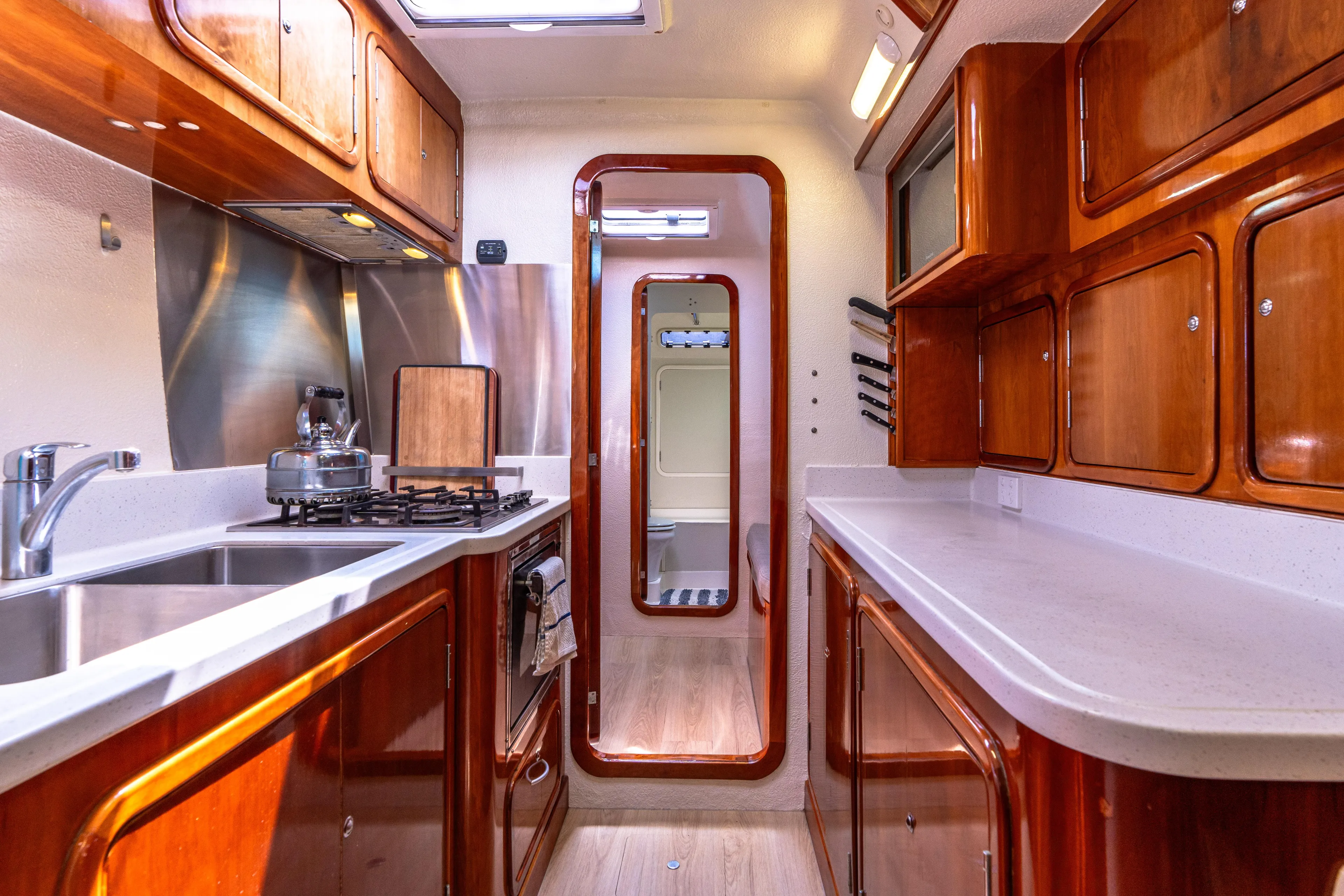 Atlas Yacht Photos Pics Galley View Looking Forward