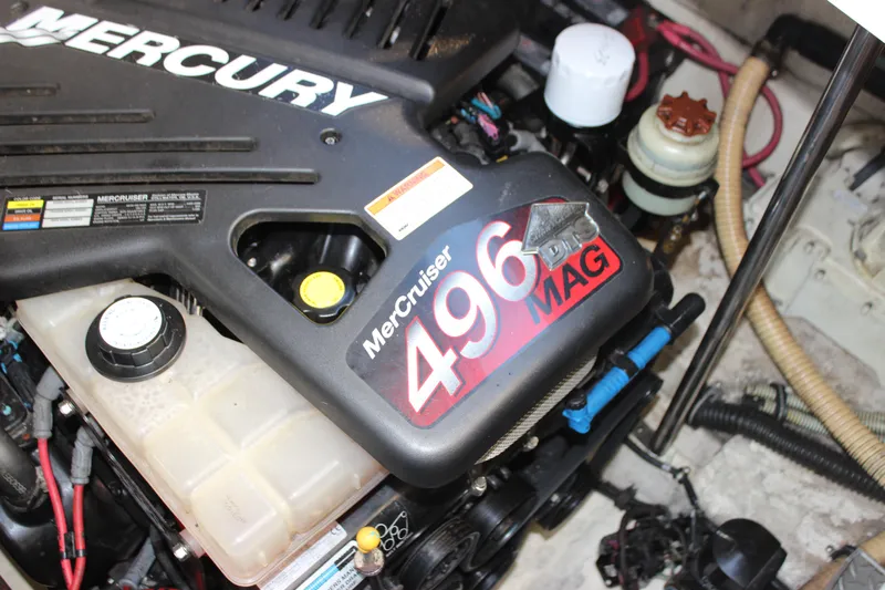  Yacht Photos Pics MerCruiser 496 MAG engine in 2008 Formula 34 Performance Cruiser.