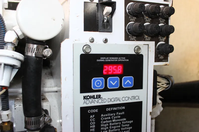  Yacht Photos Pics Kohler advanced digital control panel on 2008 Formula 34 Performance Cruiser.