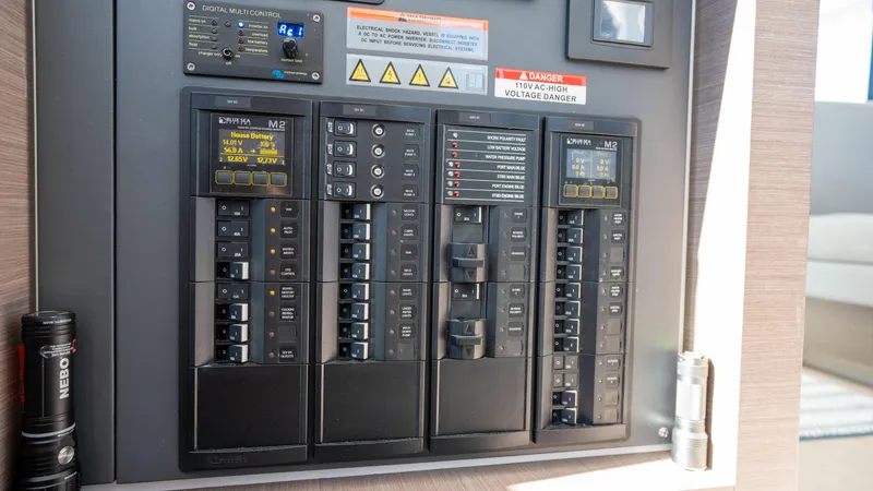 Grey Ghost Yacht Photos Pics Leopard 42 Switch panel