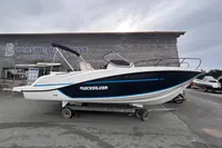 2026 Quicksilver 705 Open boat displayed at Blondeau Marine dealership.