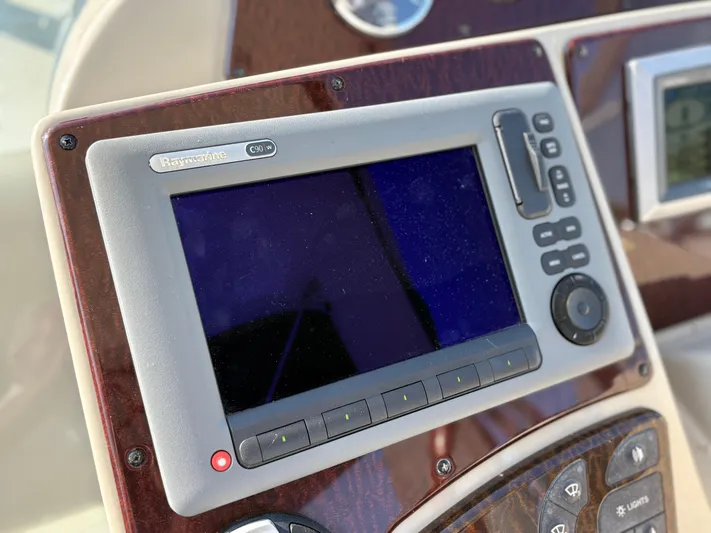  Yacht Photos Pics Raymarine C90W display on 2012 Sea Ray 350 Sundancer boat dashboard.