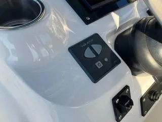  Yacht Photos Pics Control panel of a 2016 Intrepid 400 Center Console boat.