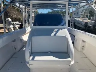  Yacht Photos Pics 2016 Intrepid 400 Center Console boat interior with seating and helm.