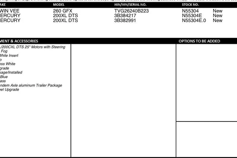  Yacht Photos Pics 2023 Twin Vee 260 GFX boat specifications and equipment details.