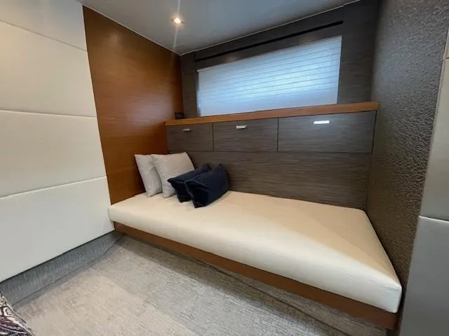 Nexlevel Yacht Photos Pics 2019 Tiara Yachts C53 Coupe interior cabin with modern design and comfortable seating.