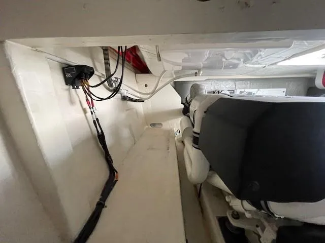 Nexlevel Yacht Photos Pics Engine compartment of a 2019 Tiara Yachts C53 Coupe.