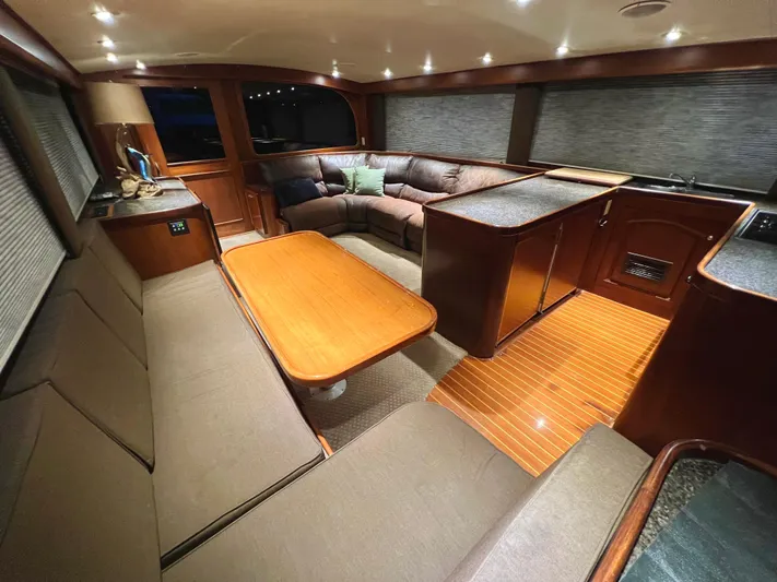 Pre Sail Yacht Photos Pics Luxurious interior of a 2000 Blackwell Carolina Custom yacht with modern furnishings.