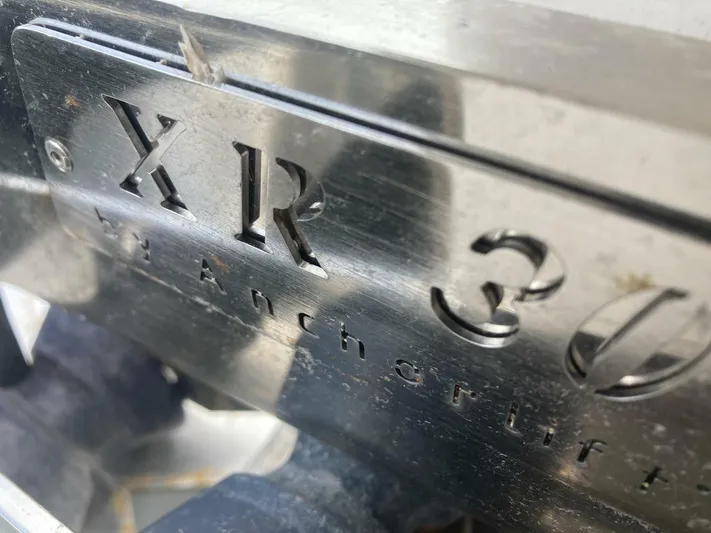 Mojo Yacht Photos Pics Close-up of XR 30 Anchorlift on 2024 OKEAN 52 yacht.