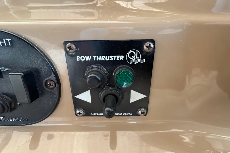  Yacht Photos Pics Control panel of a 2002 Carver 506 Motor Yacht bow thruster.