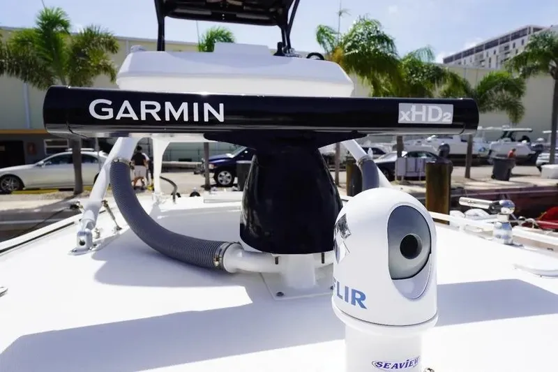  Yacht Photos Pics 2016 Everglades 435 Center Console with Garmin xHD2 radar and FLIR camera.