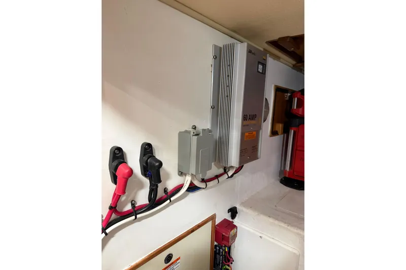  Yacht Photos Pics Electrical system setup on a 2008 Island Packet SP Cruiser boat.