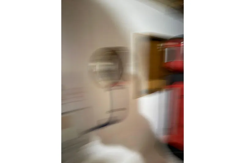  Yacht Photos Pics Blurry interior view of a 2008 Island Packet SP Cruiser yacht.