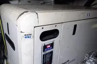 Kohler power system inside a 2005 Pershing 76 yacht engine room.