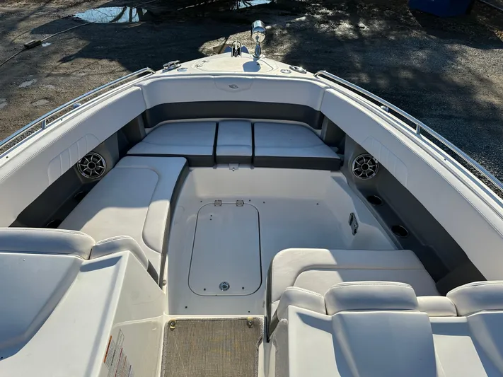  Yacht Photos Pics 2016 Chaparral 337SSX boat interior with spacious seating and modern design.