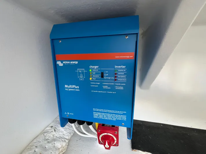 Lady Grace Yacht Photos Pics Victron Energy MultiPlus inverter charger in Wesmac 38, 2022 model boat.
