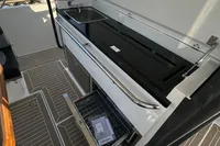 2024 Nimbus T11 X-Edition yacht kitchen with sleek design and modern appliances.