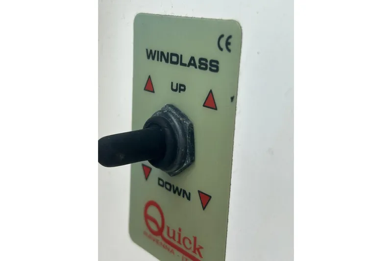 Deiopea Yacht Photos Pics Windlass control switch on Italia Yachts IY13.98, 2013 model.