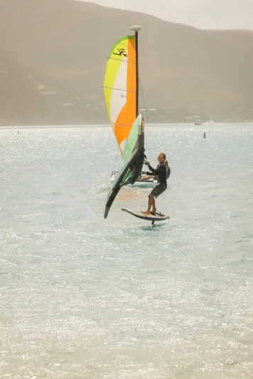 Grace Yacht Photos Pics Person windsurfing on an Aquila 54 in 2022.